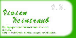 vivien weintraub business card